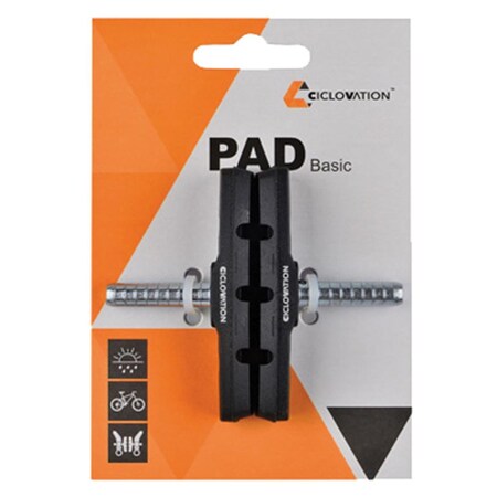 Ciclovation Basic Mountain Bike Brake Pad, Black 317769
